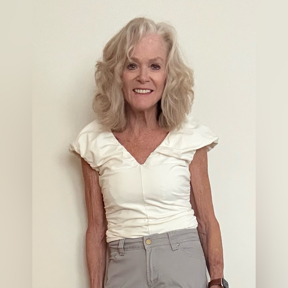J. Crew Cream Cap Sleeve Blouse
